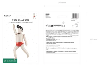 Productafbeelding van Foliënb Ballon "Bruidegom" in crèmekleur en rood, 159 cm