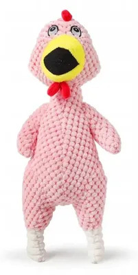 Produktbild von The Zoo Plüsch-Hühnchen Hundespielzeug Quietschend 35cm Rosa