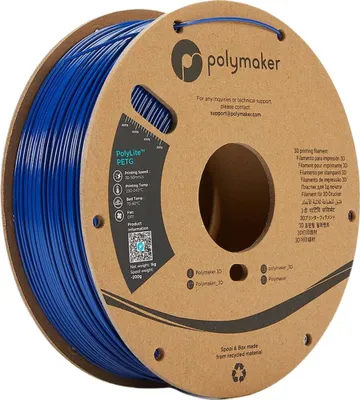 Produktbild von Polymaker PolyLite PETG Blue 1.75 mm 1KG