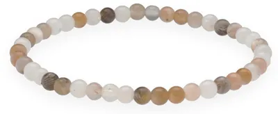 Produktbild von Mondstein Mini Kugelarmband 4-5mm Edelstein Heilstein Armband Damen Herren