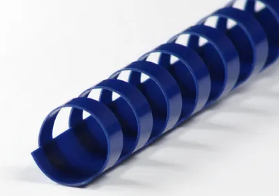 Produktbild von Plastikbinderücken 21 Ringe 4,5mm blau