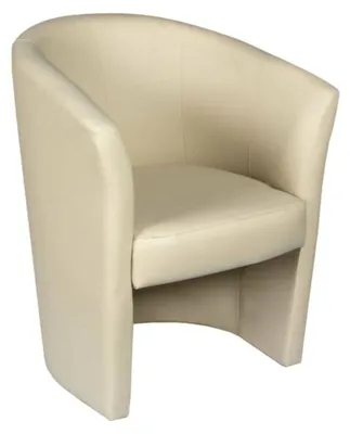 Produktbild von Sessel mit Kunstlederbezug, Farbe Beige, Maße 65 x 78 x 60 cm