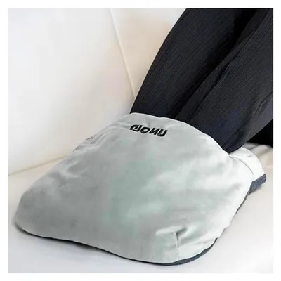 Produktbild von Fußwärmekissen Grau kompatibel mit Wärmi | Kuschelweiches Zubehör für Wärmflasche, weiches Material, angenehme Wärme, Fußwärmer ideal bei kalten Füße Zuhause und im Büro