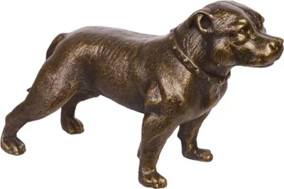 Produktbild von Figur Skulptur Gusseisen Hund Staffordshire Terriër L 32,9 cm