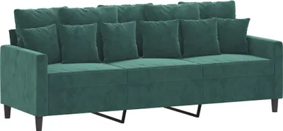 Produktbild von 3-Sitzer-Sofa Dunkelgrün 180 cm Samt