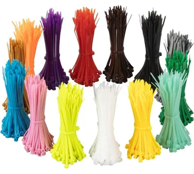 Immagine prodotto di Fascette colorate, 1400 pezzi, 100 mm x 2,5 mm, 14 colori, resistenti ai raggi UV, in nylon 66