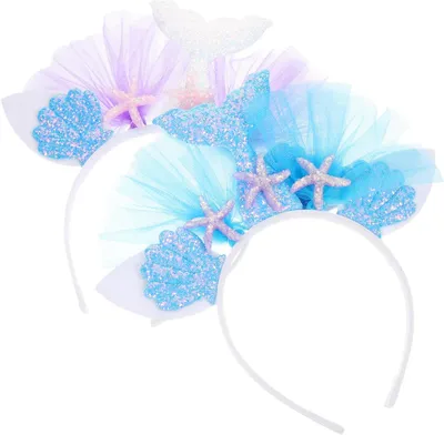 Image de Bandeau orné de coquillages - Accessoire festif - Pour les fêtes déguisées - Design créatif - 24 x 20 cm - Assortiment