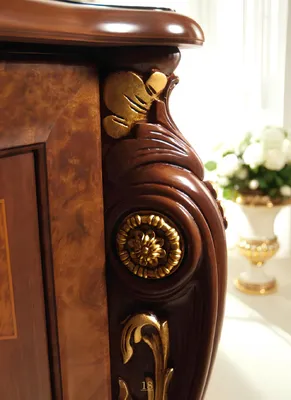 Produktbild von Klassische 1 Stuhl Designer Italienische Esszimmer Möbel Holz Barock Garnitur