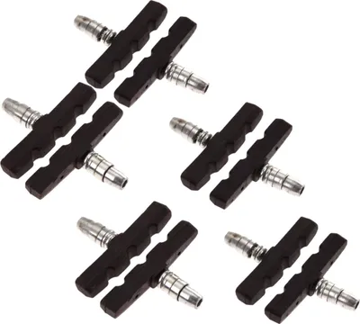 Obrázek produktu pro 10 kusů brzdové sady pro Shimano | 5 párů brzdových čelistí černé barvy pro kolo | V-brzda 70mm V-brzda symetrická | brzdové destičky | brzdové gumy | sada brzdových čelistí | V-brzdové destičky | brzdové čelisti MTB