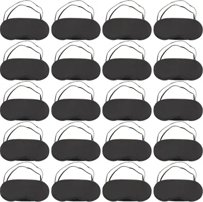 Produktbild von Schlafmasken 24 Stück, ultraleicht, verstellbarer Riemen, hautfreundliches Polyester, für Seitenschläfer