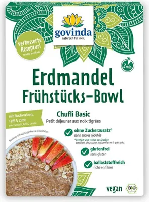 The image shows the front packaging of a breakfast bowl product.