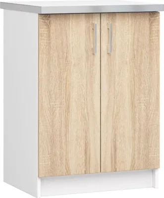 Produktbild von Küchenarbeitsplatte TRIVORA – 60 x 54 x 3,2 cm, weiß