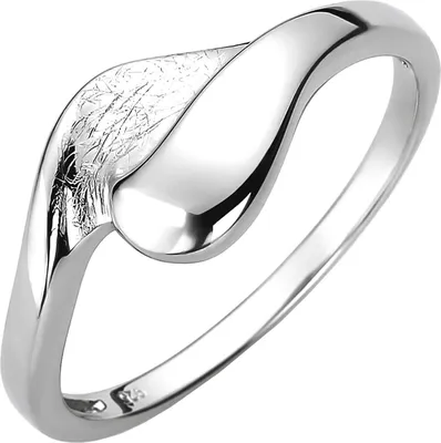 Produktbild von Ring aus 925 Silber teileismatt teilglänzend Fingerschmuck Fingerring rhodiniert Innenumfang 52mm  Ø16.6mm