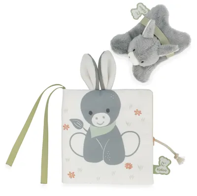 Image de KALOO – Livre d'images – Animaux de la ferme + Petit animal en peluche – Livre d'exploration visuelle