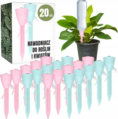 Produktbild von Pflanzenbewässerer 20er Set – Bewässerungspatronen für Topfpflanzen, mehrfarbig