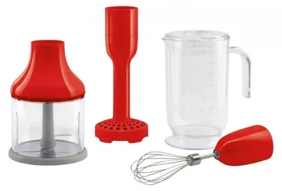 Obrázek produktu pro Smeg HBAC11RD, Sada na připevnění, Nerezová ocel, 0,5 l, Nerezová ocel, Tvar S, Červená, Průhledná