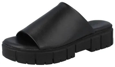 Produktbild von TAMARIS Damen Pantolette schwarz Glattleder - Größe: 39