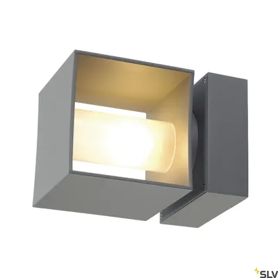 Obrázek produktu pro SQUARE TURN, QT14, venkovní nástěnné svítidlo, stříbrno-šedé, max. 42W, IP44