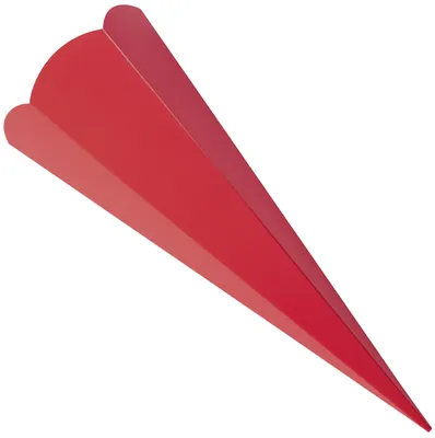 Produktbild von folia Schultüten-Zuschnitt 6-eckig 680 mm rot 5 Stück