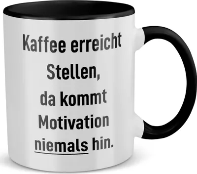 Produktbild von 22Feels Lustige Tasse Büro Humor Wichtelgeschenk Spruch Geschenk Arbeitskollege Kaffeetasse Witzig Männer Frauen Haferl Geburtstag Weihnachten (Weiss-Schwarz)
