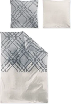 Produktbild von Irisette Edel-Feinbiber Bettwäsche Set Koala 8529-11 grau wärmend , Größe:135x200 cm + 80x80 cm
