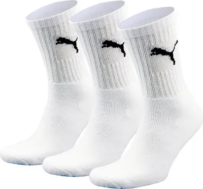 Produktbild von Puma Uni 3-Pack Crew Sock - 880355, Farbe:Weiß, Textil:47-49