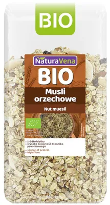 MUSLI ORZECHOWE BIO 300 g - NATURAVENA