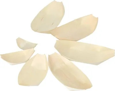 Produktbild von Fingerfood - Schalen, Holz "pure" 21,5 cm x 10 cm "Schiffchen"