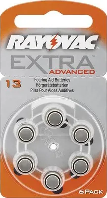 Produktbild von Rayovac 49589 Extra Advanced PR48/13A - Zink-Luft Hörgeräte-Knopfzelle, 1,4 V