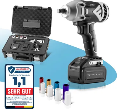 Produktbild von STAHLWERK Akku Drehschlagschrauber ADS-20 ST Brushless 20V mit 1 x 4 Ah Akku