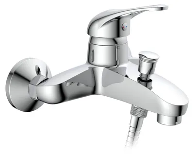 Produktbild von SCHÜTTE Badewannenarmatur CALVINO, Mischbatterie Badewanne, Wasserhahn Bad, Wannenarmatur in Chrom