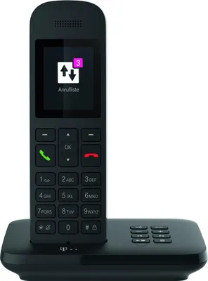 Produktbild von Telekom Sinus A12 schwarz m. Basis u. AB