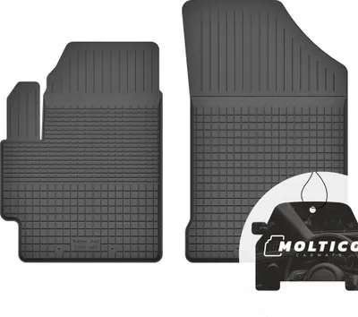 Produktbild von Vorne Gummimatten mit Rand Auto Fußmatten Gummi Automatten Passgenau 2-teilig Set - passend für Subaru Justy III 2003-2007