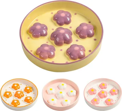 Imagen del producto de Comedero cerámico para gatos con función de alimentación lenta, de 16 x 3 cm