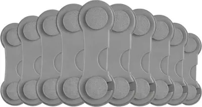 Produktbild von Ricokids 798301 Schranköffnungssicherung, 10 Stück, grau