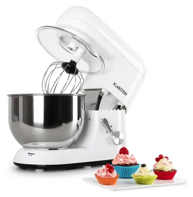 Zdjęcie produktu dla Robot kuchenny - Mikser planetarny - 5 litrów - 2000 W - Z hakiem do ciasta i trzepaczką