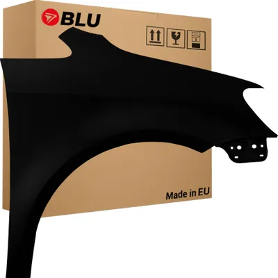 Immagine prodotto di BLU Parafango compatibile con VW Volkswagen Touran 1T3 L041 LO41 Destra Schwarz Schwarz | 2010-2015 | Anteriore | Verniciato | Pronto per il montaggio | Acciaio