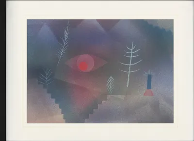 Zdjęcie produktu dla Paul Klee Oprawiony obraz z eleganckim passe-partout | Obrazy ścienne | W ramie obrazu - Widok krajobrazu, 1926 (60 x 80 cm)