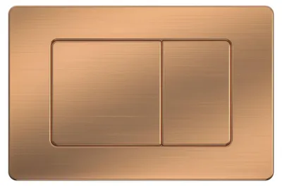Produktbild von Drückerplatte Rosegold Gebürstet Kompatibel zu Geberit Duofix Sigma / DELTA 2 Mengenspülung