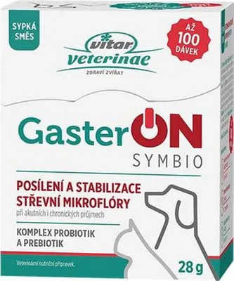 Immagine prodotto di Vitar Veterinae GasterON symbio probiotics and prebiotics 28 g