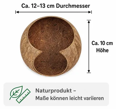 Produktbild von AquaOne Kokosnussschale Aquarium Höhle Versteck für Garnelen & Welse