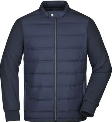Produktbild von Modische Sweat Jacke in attraktivem Materialmix navy, Gr. XXL