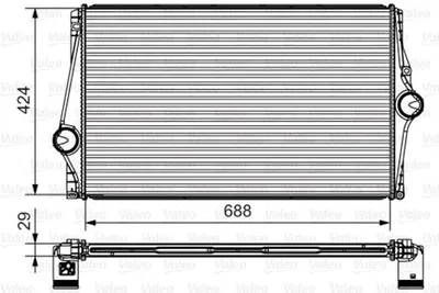 Produktbild von VALEO 818282 Ladeluftkühler LLK für VOLVO XC90 I (275) Turbo Intercooler