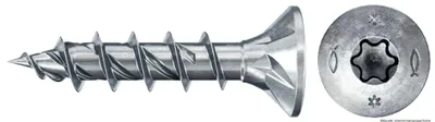 Produktbild von fischer Spanplattenschraube PowerFast, FPF II CTF 5,0 x 30 BC 500 Senkkopf mit Innenstern TX Vollgewinde galvanisch verzinkt, blau passiviert, 500 Stück