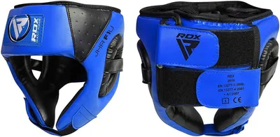 Imagen del producto de Protector para la cabeza AS1, color azul, ligero, ajustable, para entrenamiento de combate
