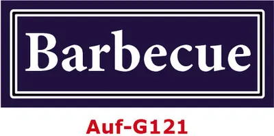 Produktbild von 2 Stück Gewürzaufkleber Barbecue 40x16mm Gewürzetiketten Sticker Lebensmittel (Auf-G121)
