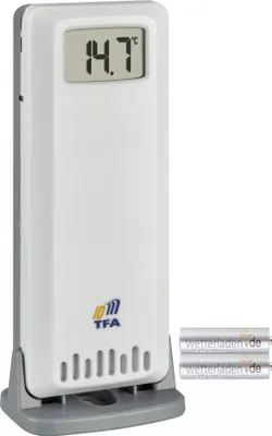 Produktbild von TFA-Dostmann Thermo-Hygro-Sender ID TFA 30.3900.02 für TFA.me Klima@Home 2 und Meteochrome : mit Batterien