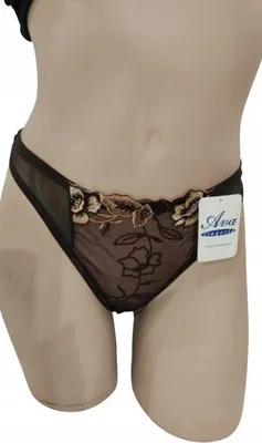 Zdjęcie produktu dla Stringi Damskie Brązowe Rozmiar S Ava