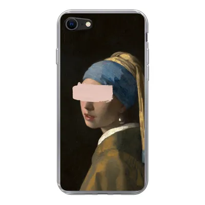 Produktbild von MuchoWow® Handyhülle Schutzhülle Hülle für iPhone SE 2022 Das Mädchen mit dem Perlenohrring - Vermeer - Gemälde Silikon Softcase Handy Hülle - Schutzhülle