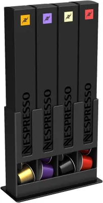 Produktbild von Kapselhalter für 40 Kapseln, kompakt, handlich, silber